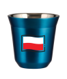 Kubek niebieski 150 ml, FLAGA POLSKI kubek termiczny na kawe | 85,00 zł