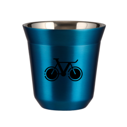 Cup 150 ml METALLIC BLUE "Bicycle 1"