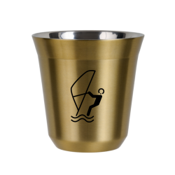 Cup 150 ml GOLD "Water sports (black)"