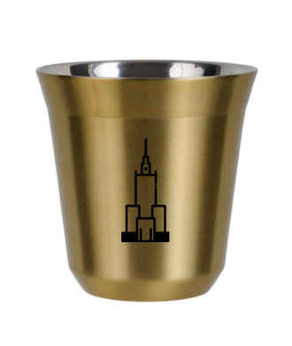 Kubek zloty 150 ml, PALAC KULTURY I NAUKI (czarny)