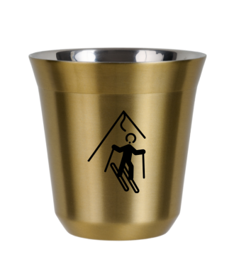 Kubek zloty 150 ml, NARCIARSTWO (czarny)