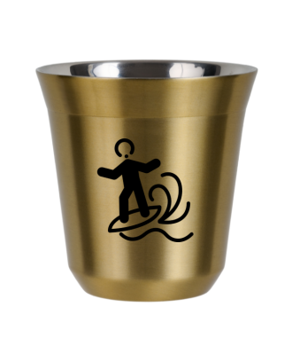 Kubek zloty 150 ml, WINDSURFING (czarny)