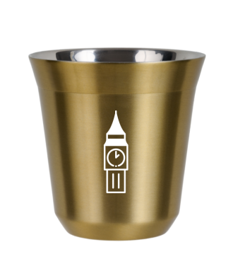 Kubek zloty 150 ml, BIG BEN (bialy)