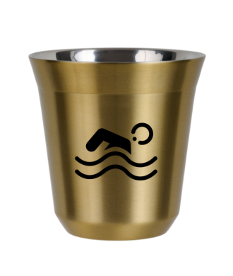 Kubek zloty 150 ml, PLYWANIE