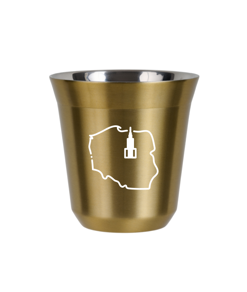Kubek 150 ml ZŁOTY "Polska (biały)"
