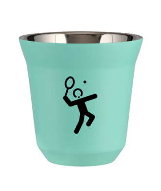Kubek turkusowy 150 ml, TENIS 2