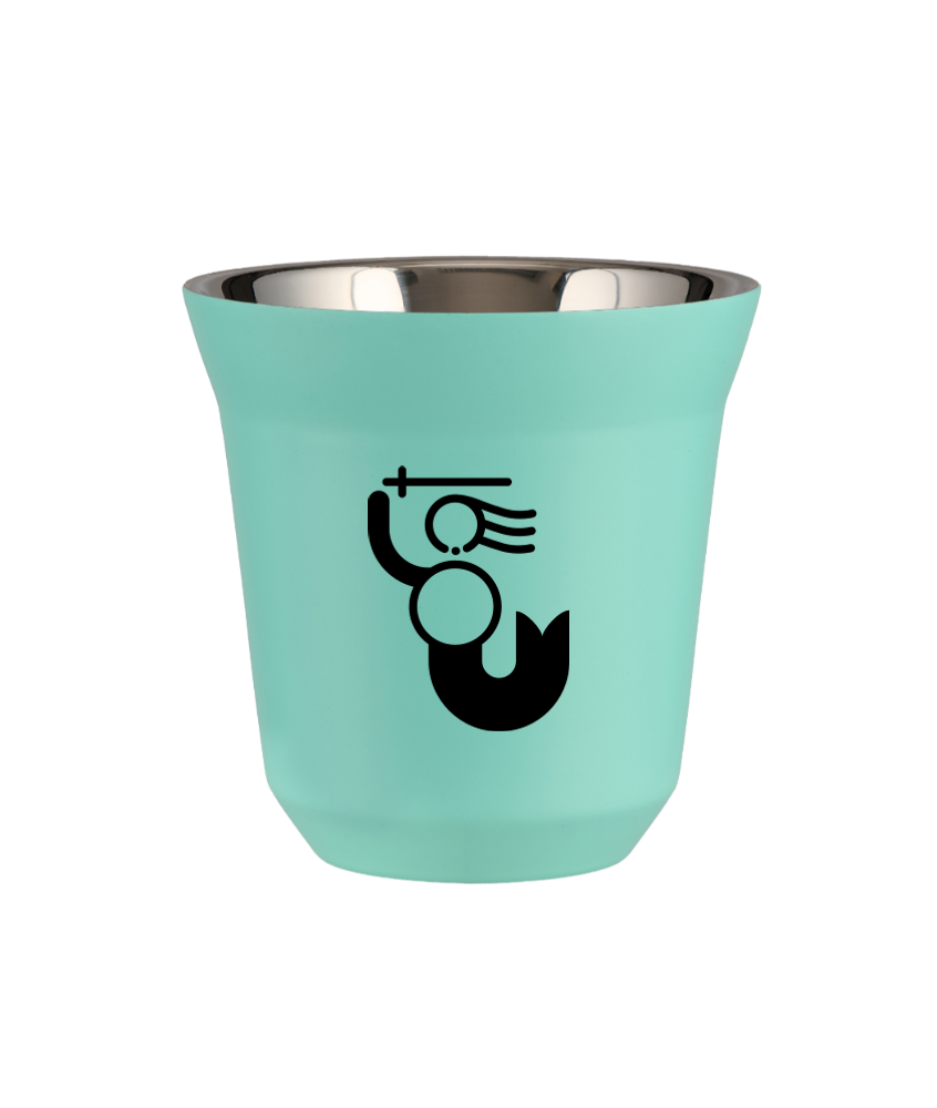 Kubek turkusowy 150 ml, WARSZAWSKA SYRENKA (czarny) kubek termiczny na kawe | 65,00 zł Kubek turkusowy 150 ml, WARSZAWSKA SYRENKA (czarny) kubek termiczny na kawe | 65,00 zł