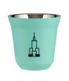 Kubek turkusowy 150 ml, PALAC KULTURY I NAUKI (czarny) kubek termiczny na kawe | 65,00 zł