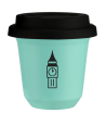 Kubek turkusowy 150 ml, BIG BEN z pokrywka czarna kubek termiczny na kawe | 75,00 zł