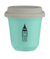 Kubek turkusowy 150 ml, BIG BEN z pokrywka biala kubek termiczny na kawe | 75,00 zł