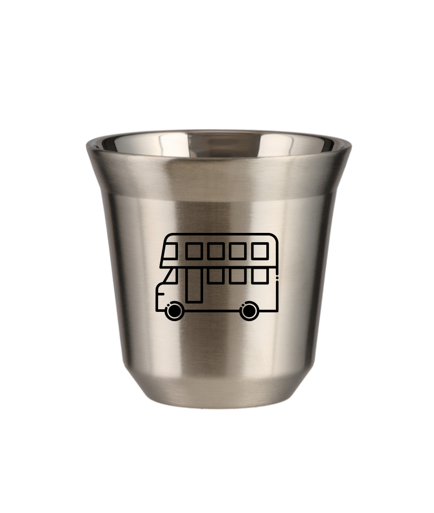 Kubek 150 ml SREBRNY "Autobus"