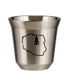 Kubek srebrny 150 ml, POLSKA (czarny) kubek termiczny na kawe | 70,00 zł