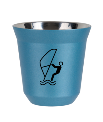 Kubek jasnoniebieski 150 ml, SPORTY WODNE (czarny)