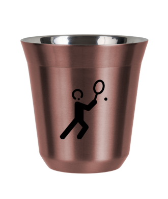 R?owy kubek zloto 150 ml, TENIS 1 (czarny)