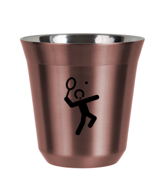 R?owy kubek zloto 150 ml, TENIS 2 (czarny)