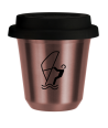 R?owy kubek zloto 150 ml, SPORTY WODNE (czarny) z pokrywka czarna kubek termiczny na kawe | 70,00 zł