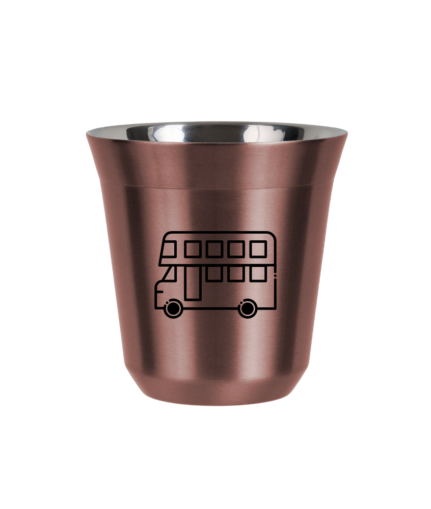 R?owy kubek zloto 150 ml, AUTOBUS kubek termiczny na kawe | 65,00 zł