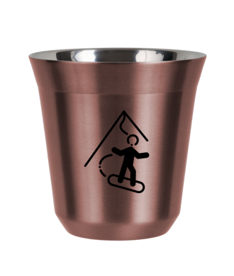 R?owy kubek zloto 150 ml, SNOWBOARD (czarny)