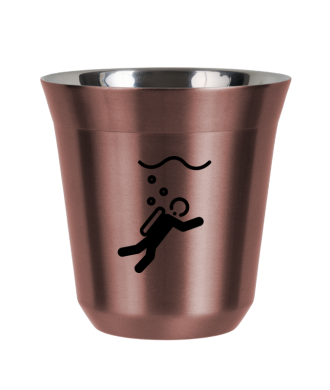 R?owy kubek zloto 150 ml, NURKOWANIE (czarny)