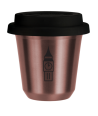 R?owy kubek zloto 150 ml, BIG BEN (czarny) z pokrywka czarna kubek termiczny na kawe | 75,00 zł