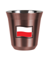 R?owy kubek zloto 150 ml, FLAGA POLSKI (czarny) kubek termiczny na kawe | 70,00 zł