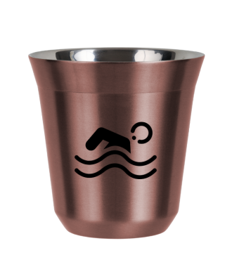 R?owy kubek zloto 150 ml, PLYWANIE