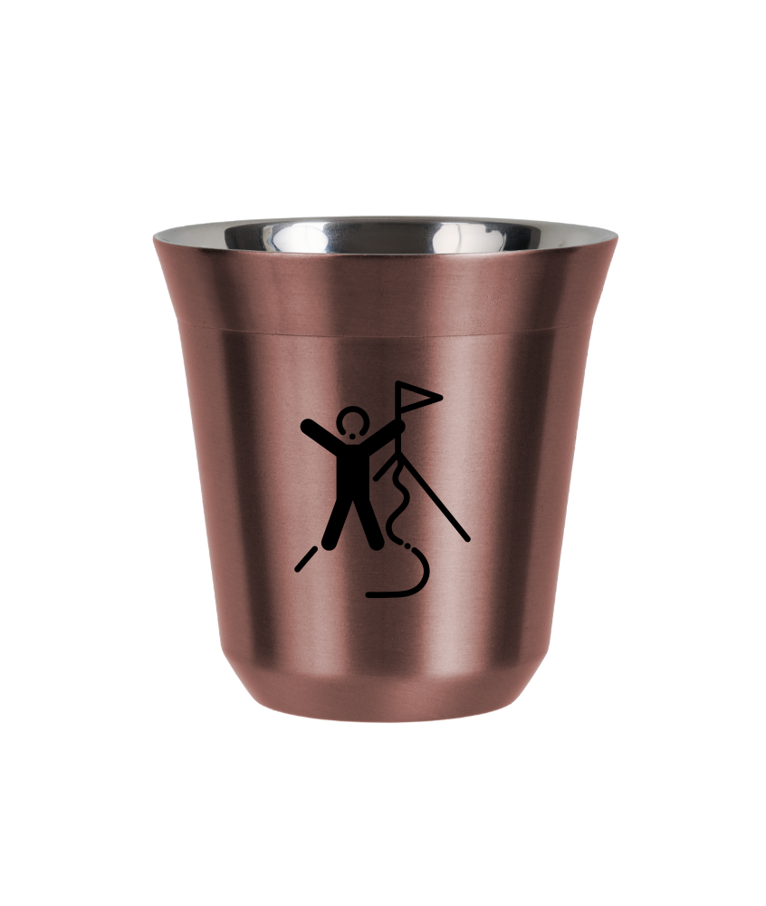 R?owy kubek zloto 150 ml, WSPINACZKA 1 (czarny) kubek termiczny na kawe | 70,00 zł
