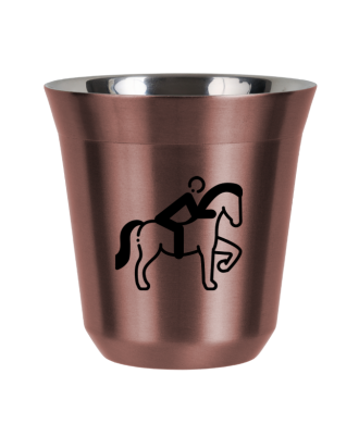 R?owy kubek zloto 150 ml, JEZDZIECTWO 2 (czarny)