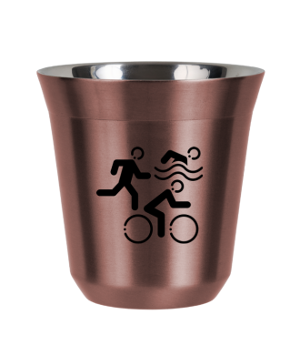 R?owy kubek zloto 150 ml, SPORTY (czarny)