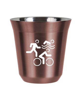 R?owy kubek zloto 150 ml, SPORTY (bialy)
