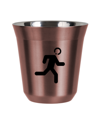 R?owy kubek zloto 150 ml, BIEGACZ