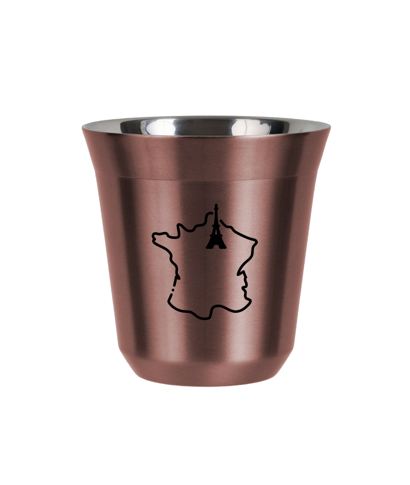 R?owy kubek zloto 150 ml, FRANCJA kubek termiczny na kawe | 70,00 zł