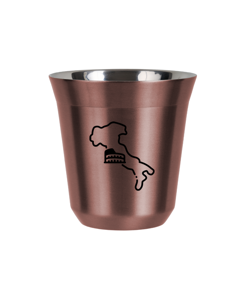 R?owy kubek zloto 150 ml, WLOCHY kubek termiczny na kawe | 70,00 zł