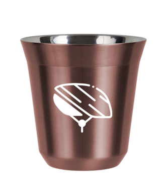 R?owy kubek zloto 150 ml, KASK (bialy)
