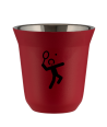 Kubek czerwony mat 150 ml, TENIS 2 kubek termiczny na kawe | 65,00 zł
