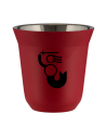 Kubek czerwony mat 150 ml, WARSZAWSKA SYRENKA (czarny) kubek termiczny na kawe | 65,00 zł