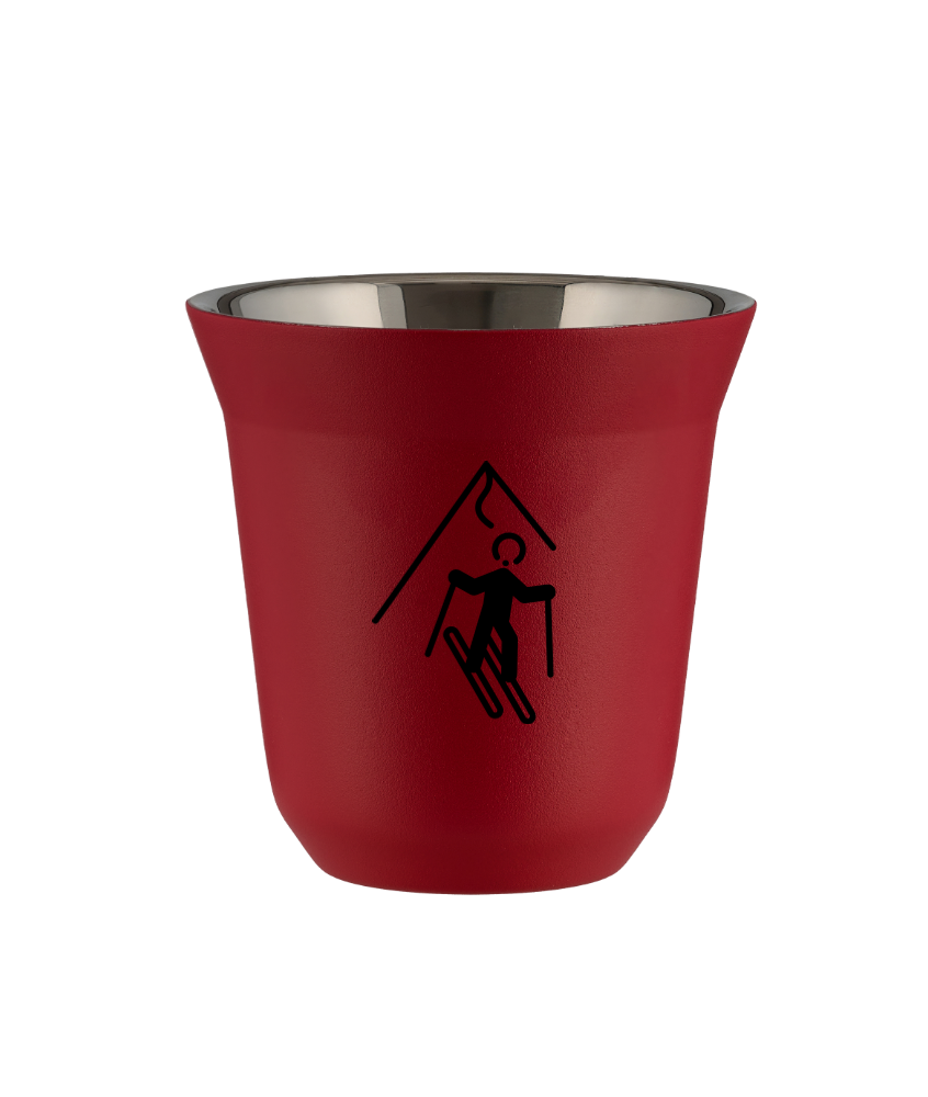 Kubek czerwony mat 150 ml, NARCIARSTWO (czarny) kubek termiczny na kawe | 65,00 zł Kubek czerwony mat 150 ml, NARCIARSTWO (czarny) kubek termiczny na kawe | 65,00 zł