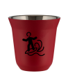 Kubek czerwony mat 150 ml, WINDSURFING (czarny) kubek termiczny na kawe | 65,00 zł