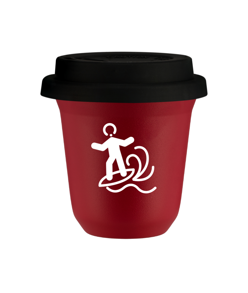 Kubek czerwony mat 150 ml, WINDSURFING (bialy) z pokrywka czarna kubek termiczny na kawe | 70,00 zł Kubek czerwony mat 150 ml, WINDSURFING (bialy) z pokrywka czarna kubek termiczny na kawe | 70,00 zł