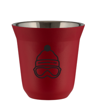 Kubek czerwony mat 150 ml, CZAPKA