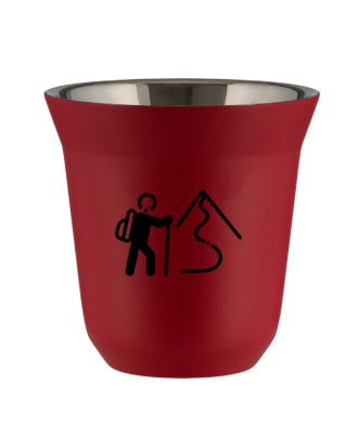 Kubek czerwony mat 150 ml, WSPINACZKA 2