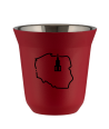Kubek czerwony mat 150 ml, POLSKA (czarny) kubek termiczny na kawe | 70,00 zł
