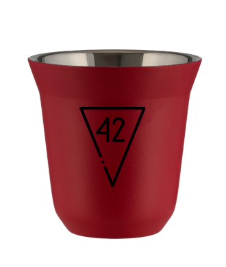 Kubek czerwony mat 150 ml, 42