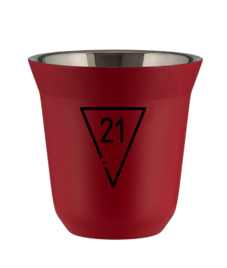 Kubek czerwony mat 150 ml, 21