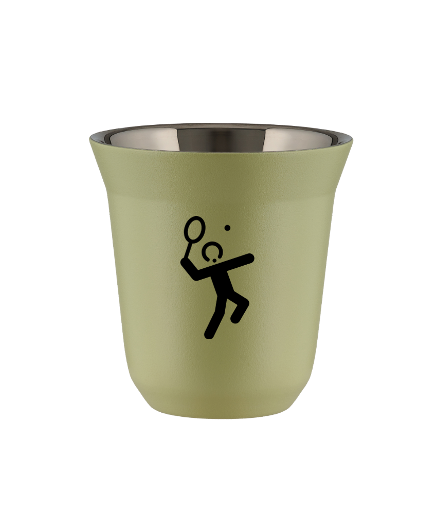 Kubek pistacjowy 150 ml, TENIS 2 kubek termiczny na kawe | 65,00 zł Kubek pistacjowy 150 ml, TENIS 2 kubek termiczny na kawe | 65,00 zł
