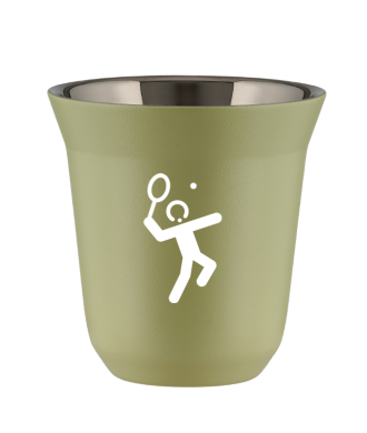 Kubek pistacjowy 150 ml, TENIS 2 (bialy)