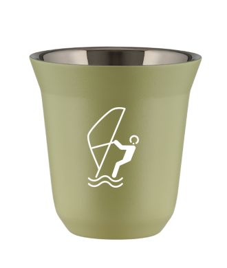 Kubek pistacjowy 150 ml, SPORTY WODNE (bialy)