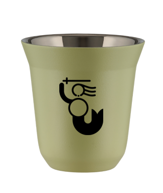 Kubek pistacjowy 150 ml, WARSZAWSKA SYRENKA (czarny)