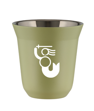 Kubek pistacjowy 150 ml, WARSZAWSKA SYRENKA (bialy)