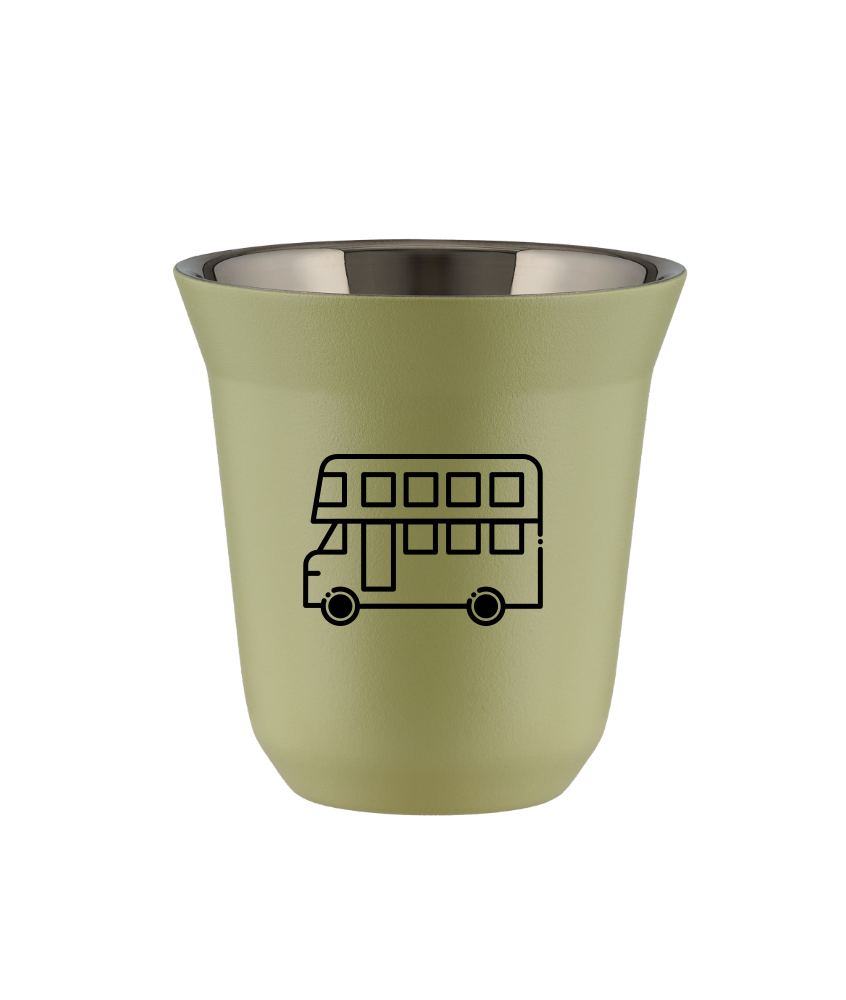 Kubek pistacjowy 150 ml, AUTOBUS (czarny) kubek termiczny na kawe | 65,00 zł Kubek pistacjowy 150 ml, AUTOBUS (czarny) kubek termiczny na kawe | 65,00 zł